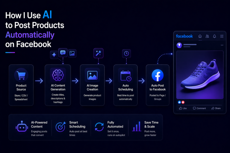 How I Use AI to Post Products Automatically on Facebook